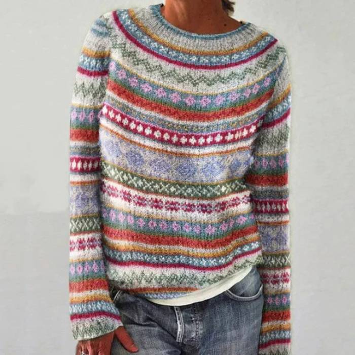 Lily™ - Stijlvolle Retro Trui