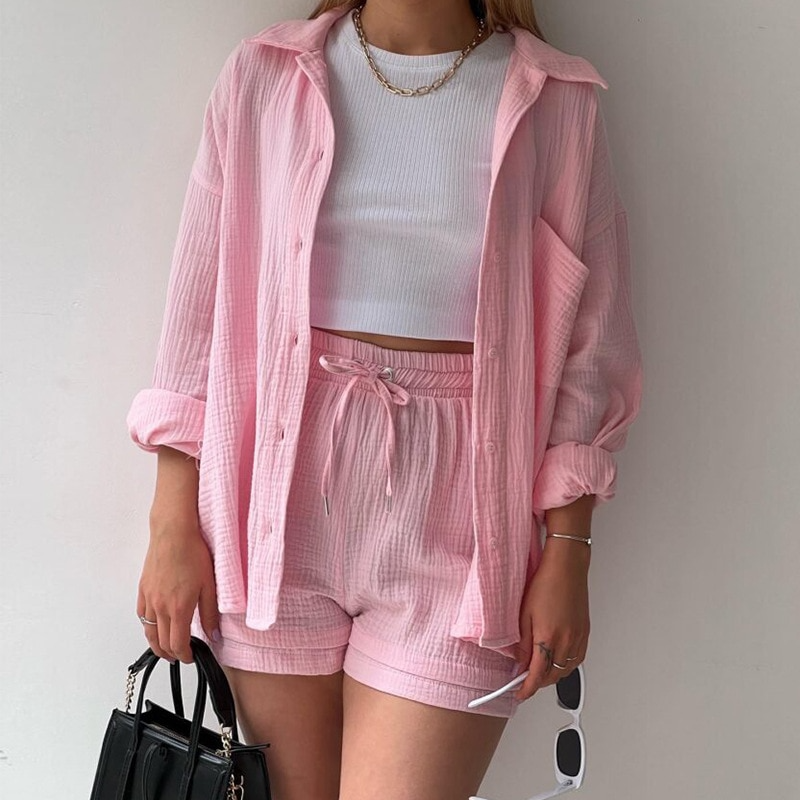 Monique™ | Twee-delig Katoenen Set