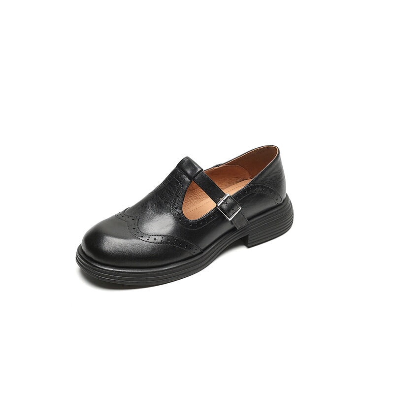 VELDA | ELEGANTE MARY JANES VAN LEER