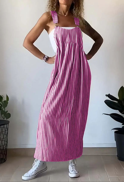 Lena | Casual Gestreepte Jumpsuit-Jurk