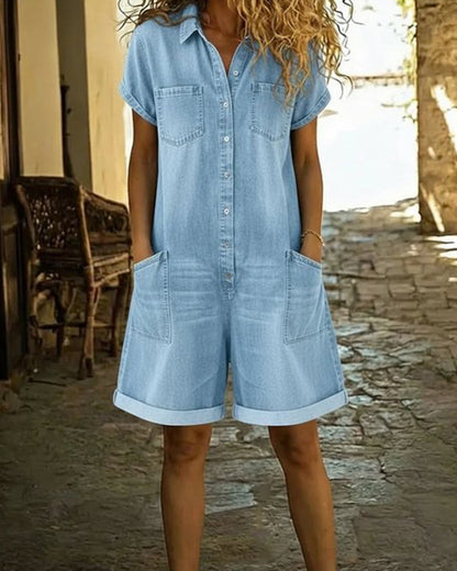 NOVALI® | Elegante denim jumpsuit