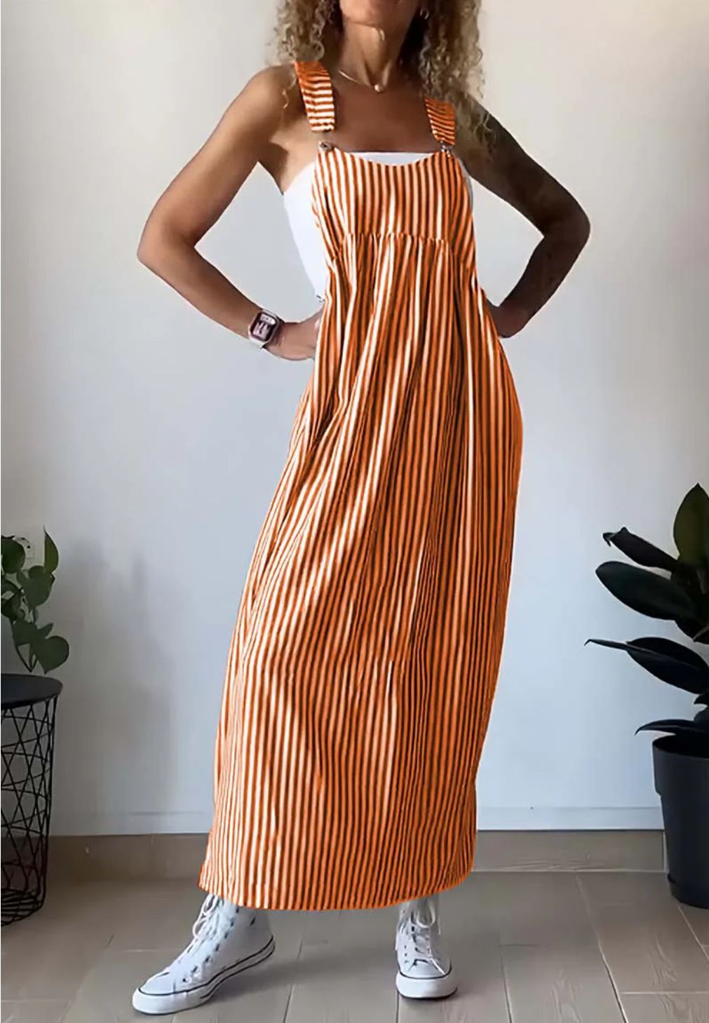Lena | Casual Gestreepte Jumpsuit-Jurk