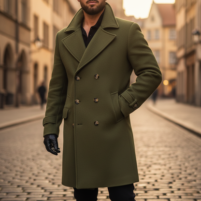 Marcello | Elegante Winter Overjas met Verzorgde Pasvorm voor Dag en Stad