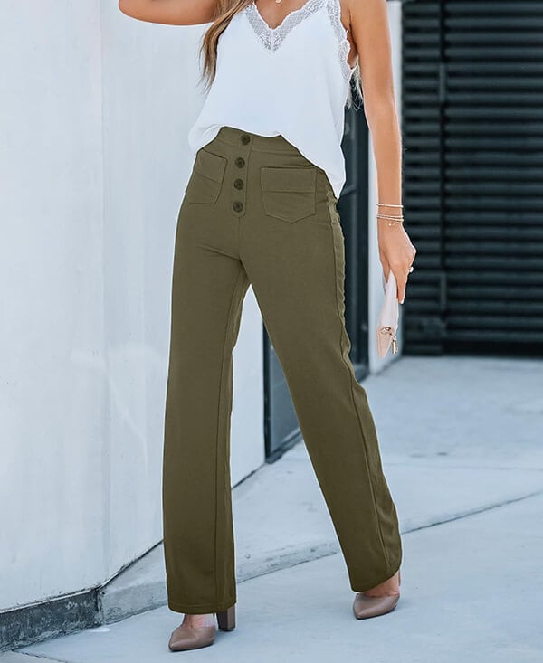 Hoge taille casual elastische broeken