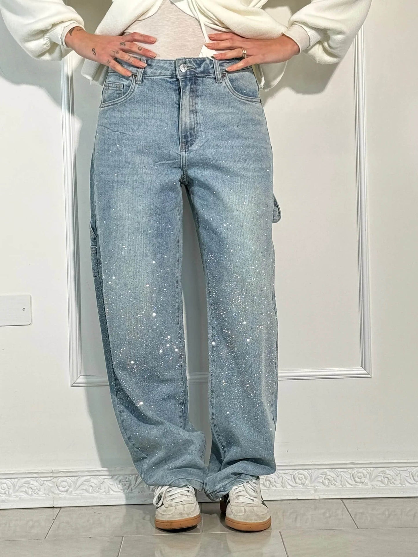 Lumi | Wijde jeans voor dames – Modecomfort met een sprankelend accent