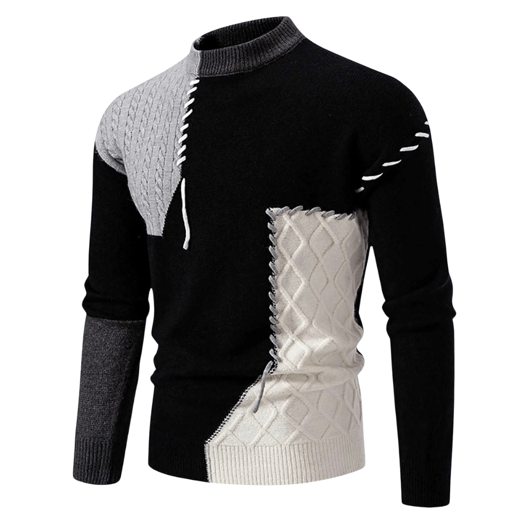 Patchwork | Elegante en modieuze wintertrui