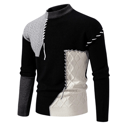 Patchwork | Elegante en modieuze wintertrui