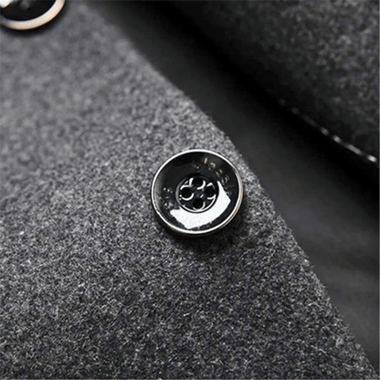 DAAN | Herenjas Slim Fit met Mandarijnkraag en Tijdloze Elegantie voor Koude Dagen