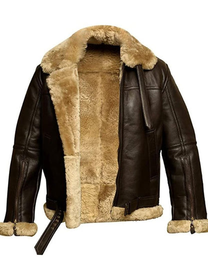 ROCKY | Elegante en warme leren jas voor de winter